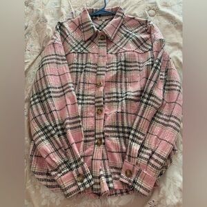 Sequin Plaid Shacket